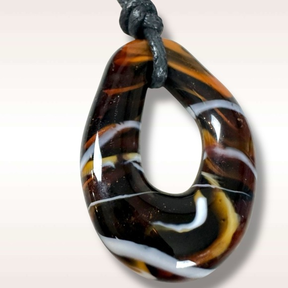 Free People Summertime Cord Choker Tiger’s Eye  NWT Bohemian Adjustable Necklace - Picture 10 of 12